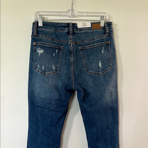 Judy Blue Medium Blue Distressed Ankle Jeans - Picture 6 of 11